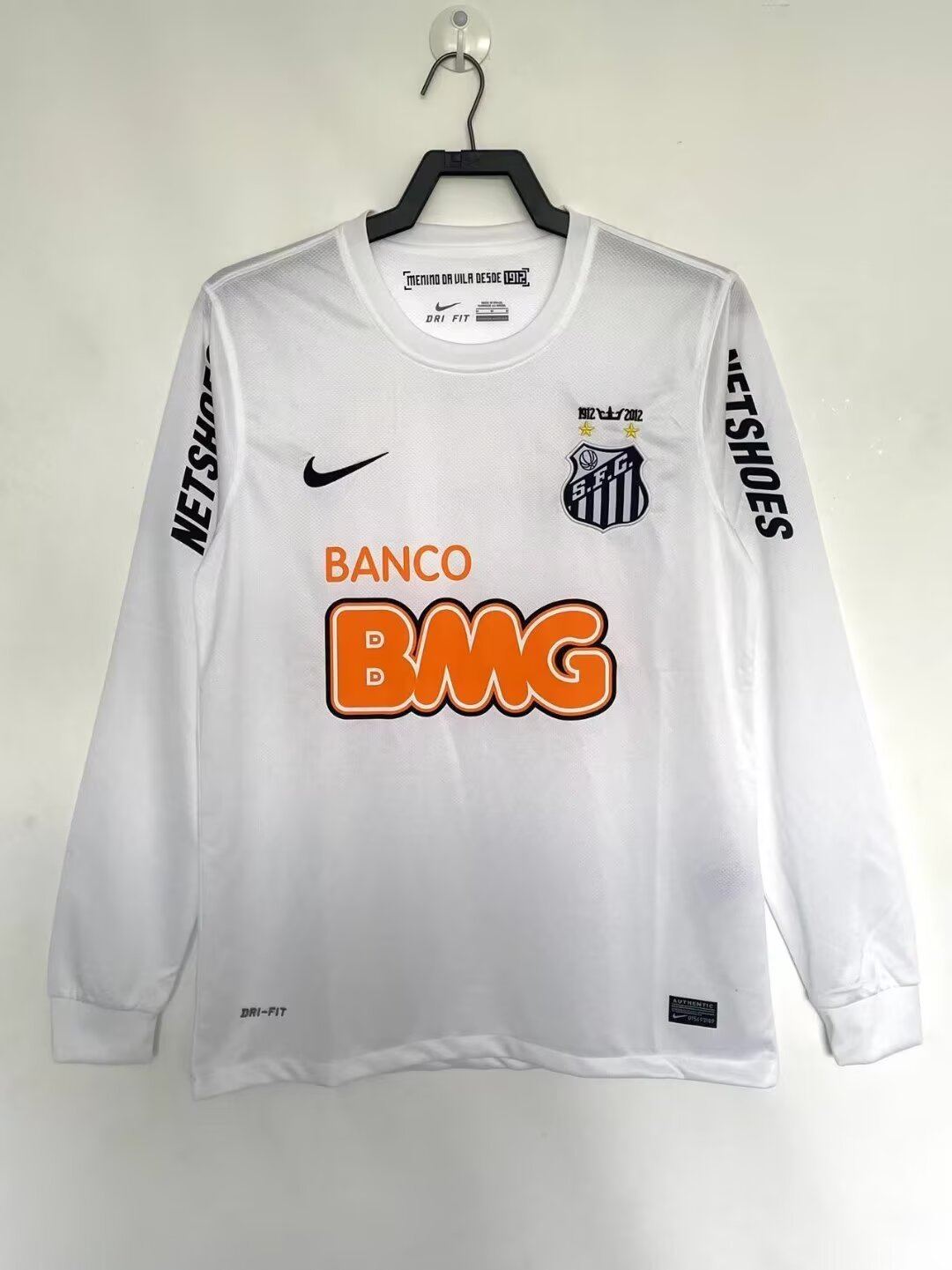 12 13 Santos home long sleeve retro 12 13 桑托斯 主场 长袖 复古