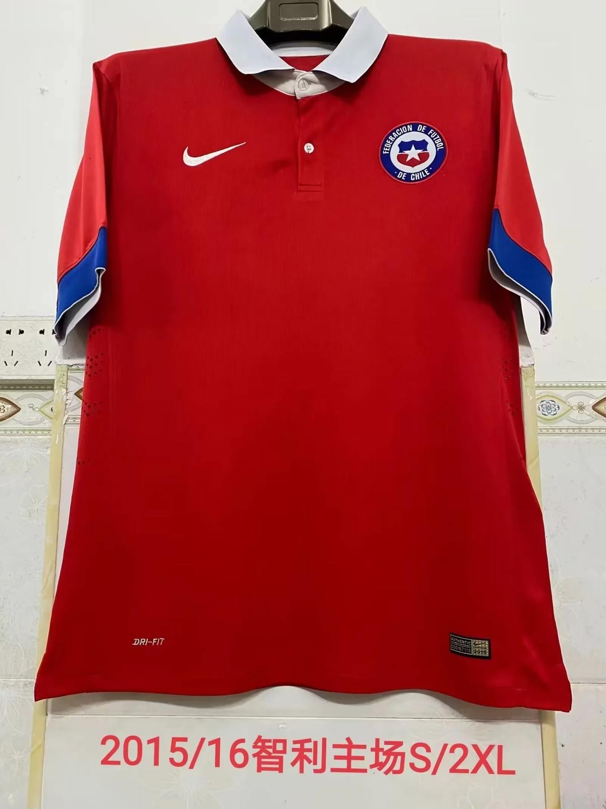 15 16 Chile home Retro size S-2XL 15 16 智利 主场