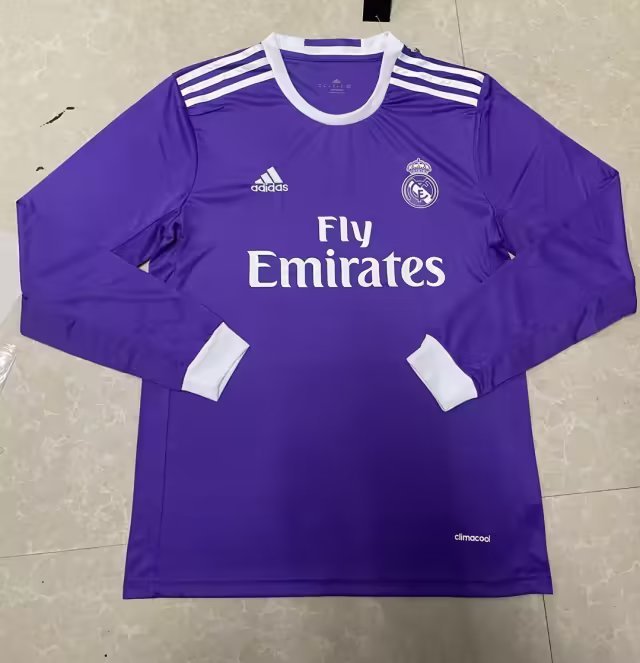 16 17 Real Madrid third Away Long Sleeve 16 17 皇马 二客 长袖