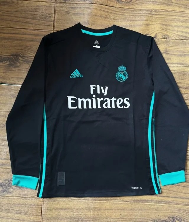 17 18 Real Madrid away long sleeves size S-2XL 17 18 皇马 客场 长袖