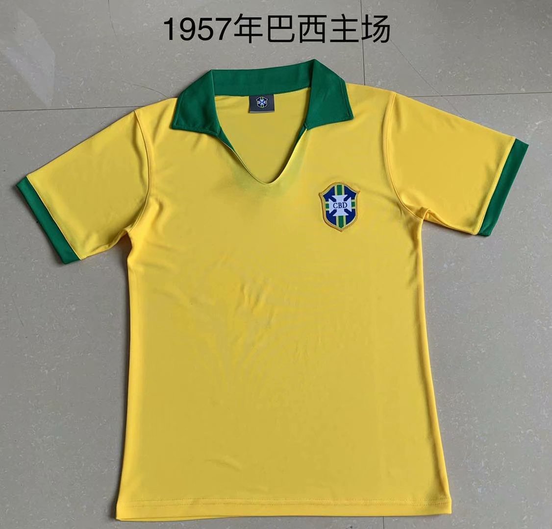 1957 Brazil home retro 1957 巴西 主场 复古