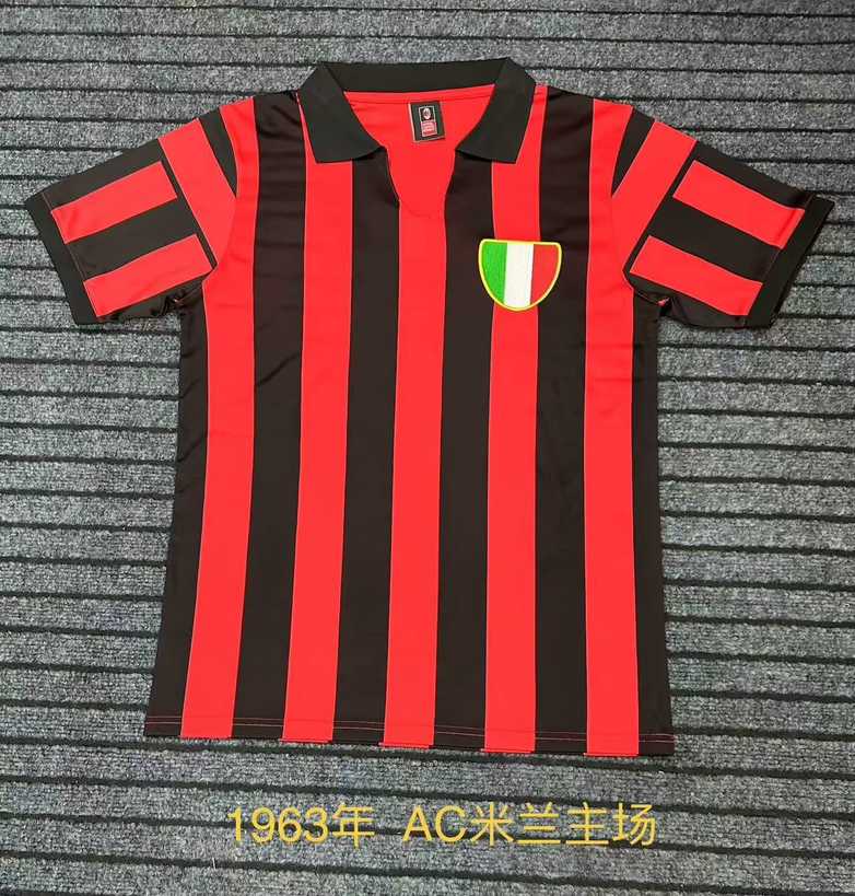 1963 AC Milan Home Retro 1963 AC米兰 主场 复古