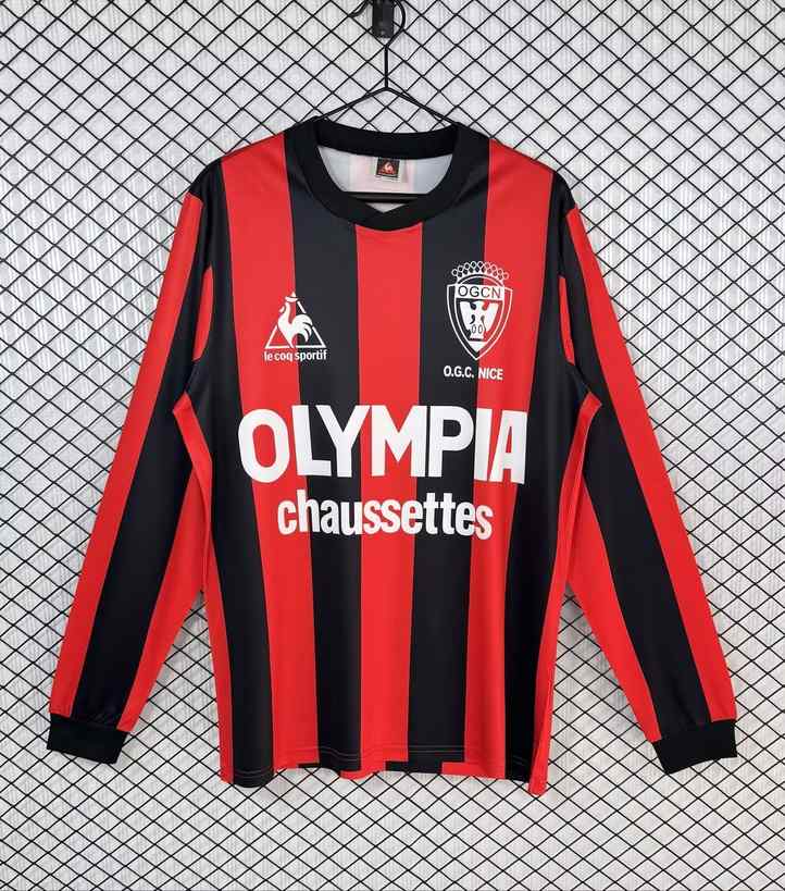 1977 78 Nice home long sleeves retro 1977 78 尼斯 主场 复古 长袖
