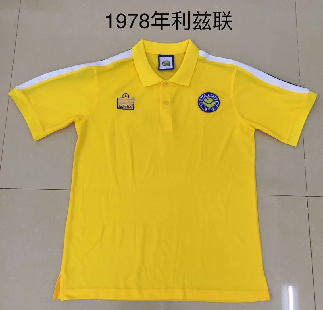 1978 Leeds United Yellow Vintage Shirt 1978 利兹联 黄色 复古 衬衫