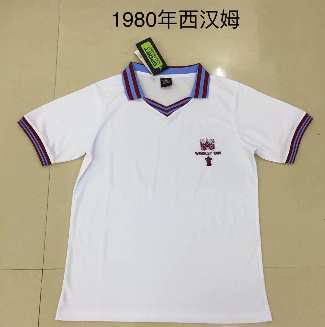 1980 West Ham white retro 西汉姆联 白色 复古