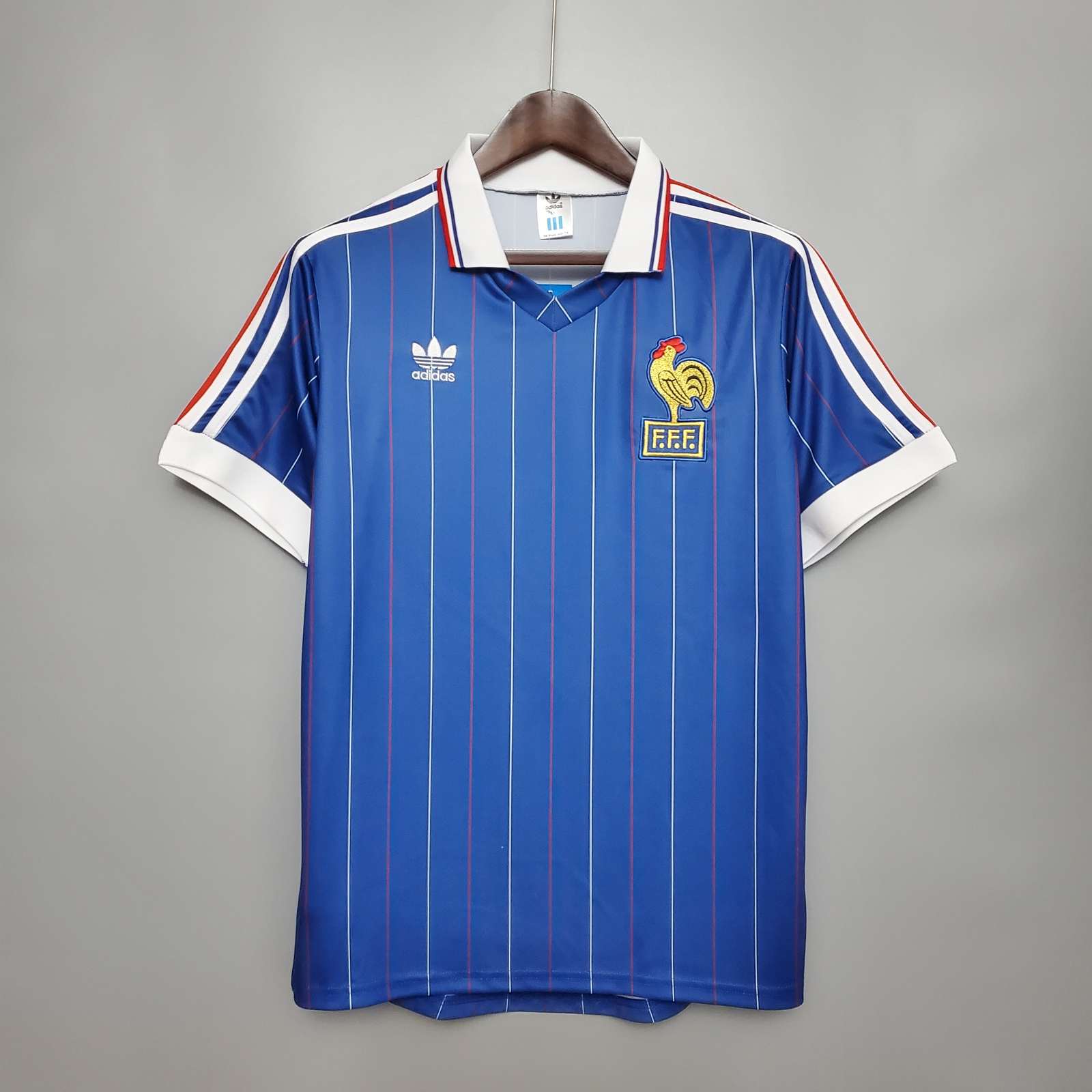 1982 France home retro S-2XL 1982 法国 主场 复古Ｓ-2XL