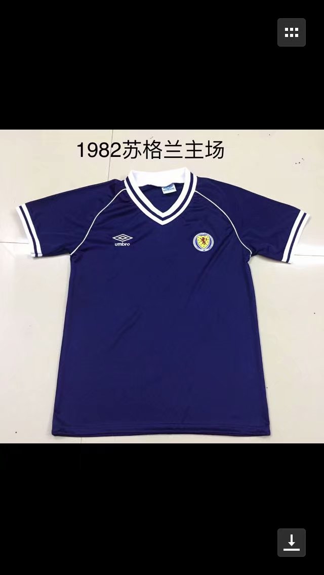 1982 Scotland Home Retro 1982 苏格兰 主场 复古