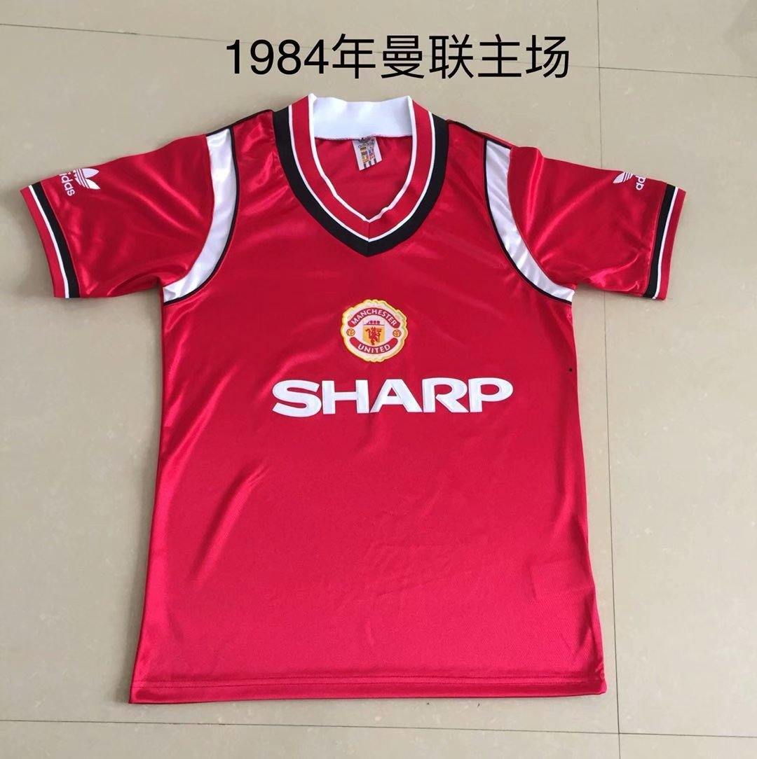 1984 Man united home retro shirt 1984 曼联 主场 复古 衬衫