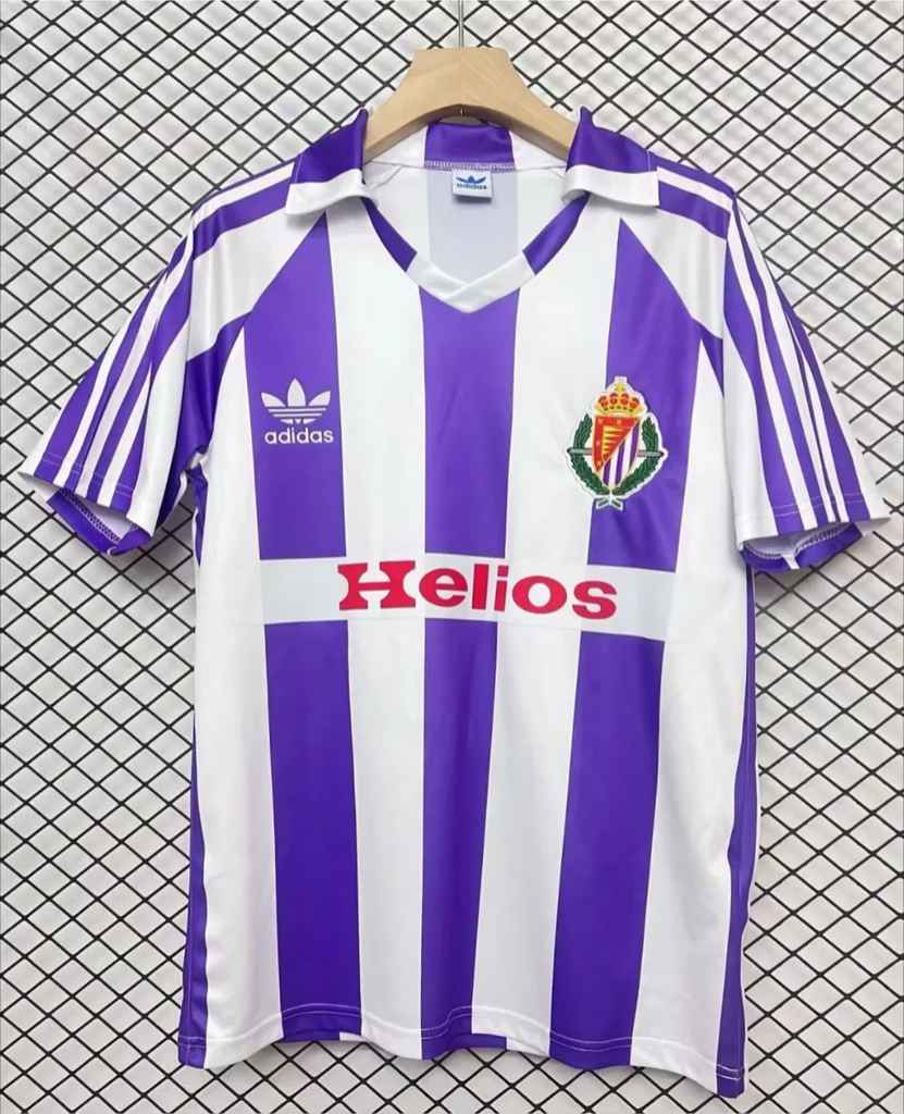 1984 Real Valladolid home Retro size S-2XL 1984 巴利亚多利德 主场