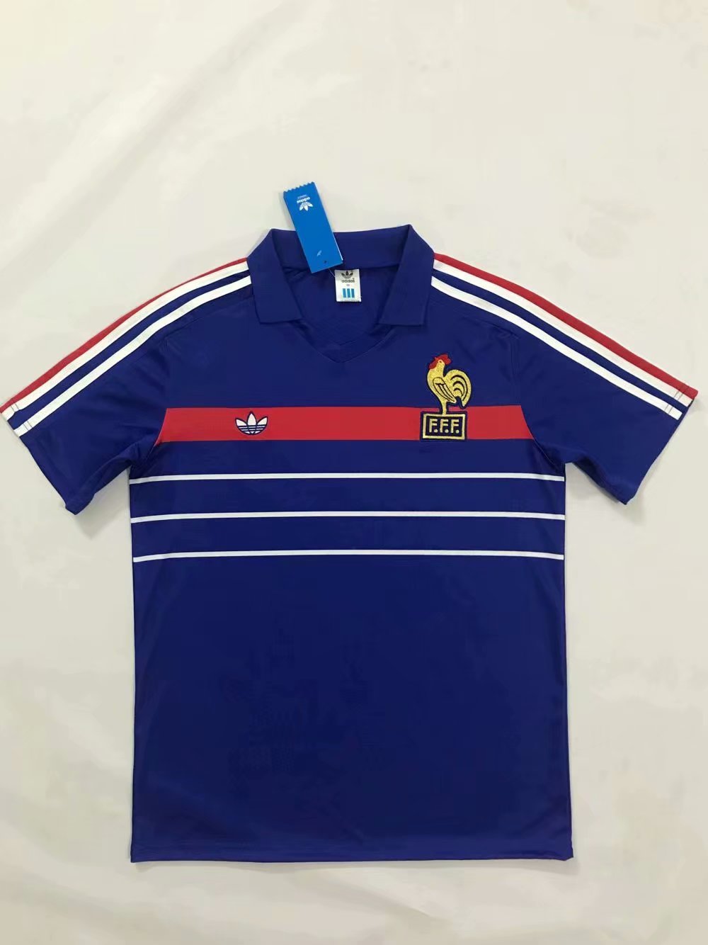 1984-1986 France home retro 法国 主场 复古Ｓ-2XL