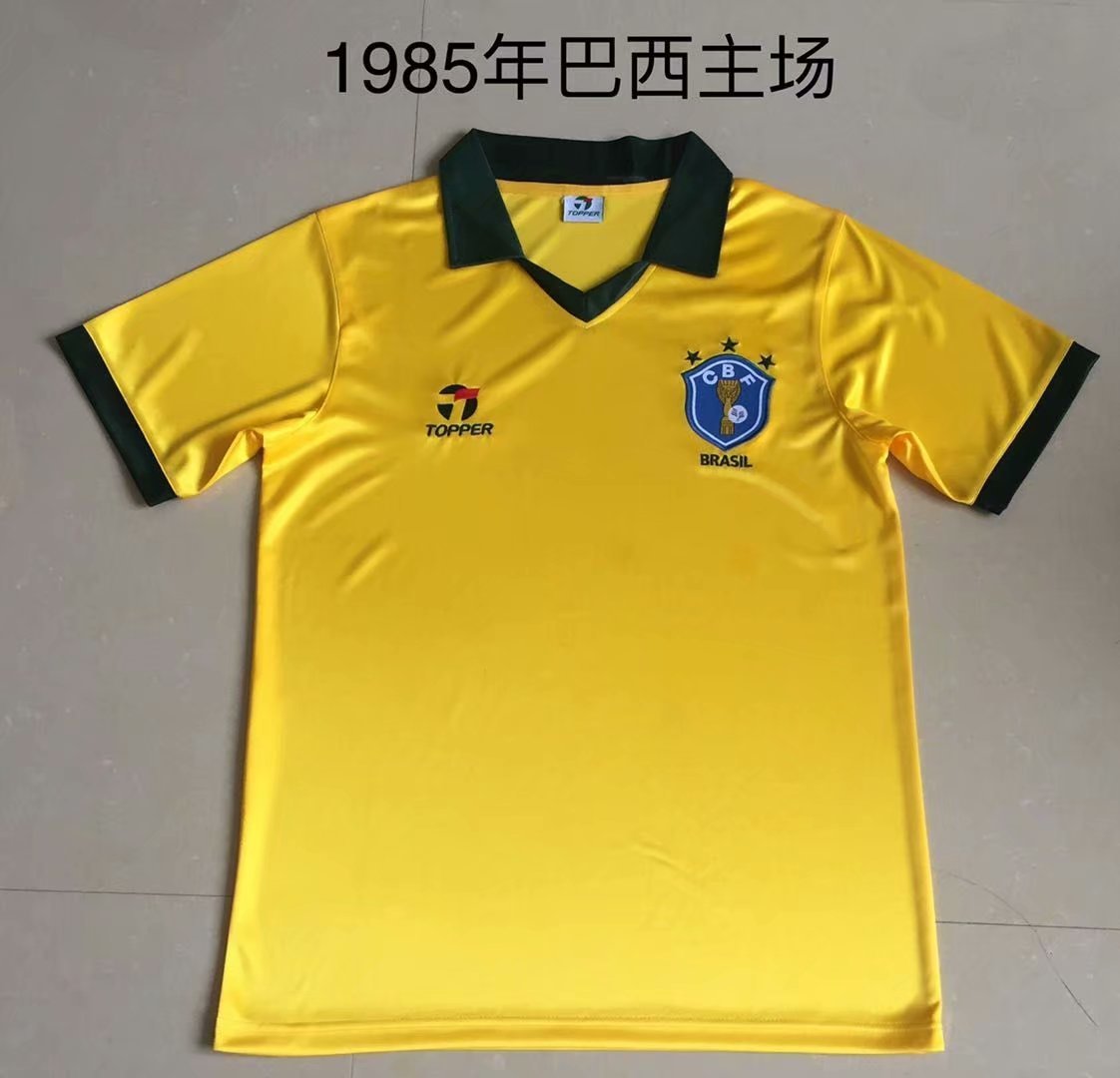 1985 Brazil home retro 巴西 主场 复古