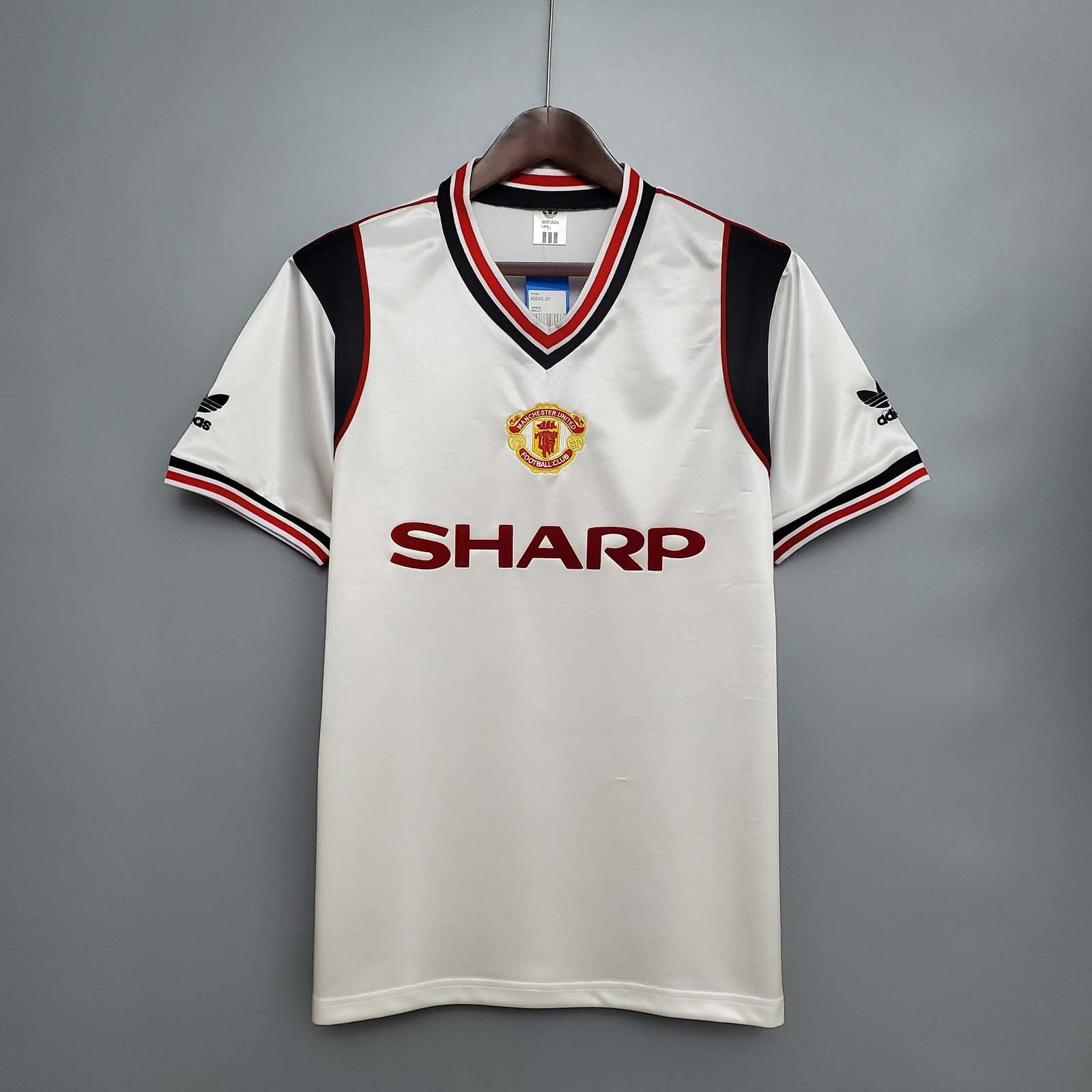 1985 Man united white retro 曼联 白色 复古 S ~2XL