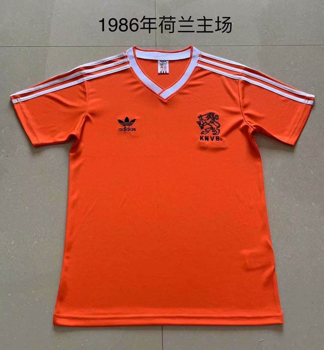 1986 Holland Netherlands home retro S-XXL 荷兰 主场 复古