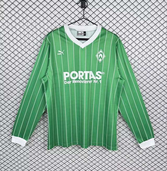 1988 89 Werder Bremen away retro long sleeved 1988 89 云达不莱梅 客场 长袖 复古