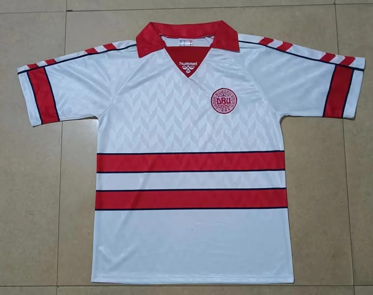1988 Denmark away Retro size S-2XL 1988 丹麦 客场