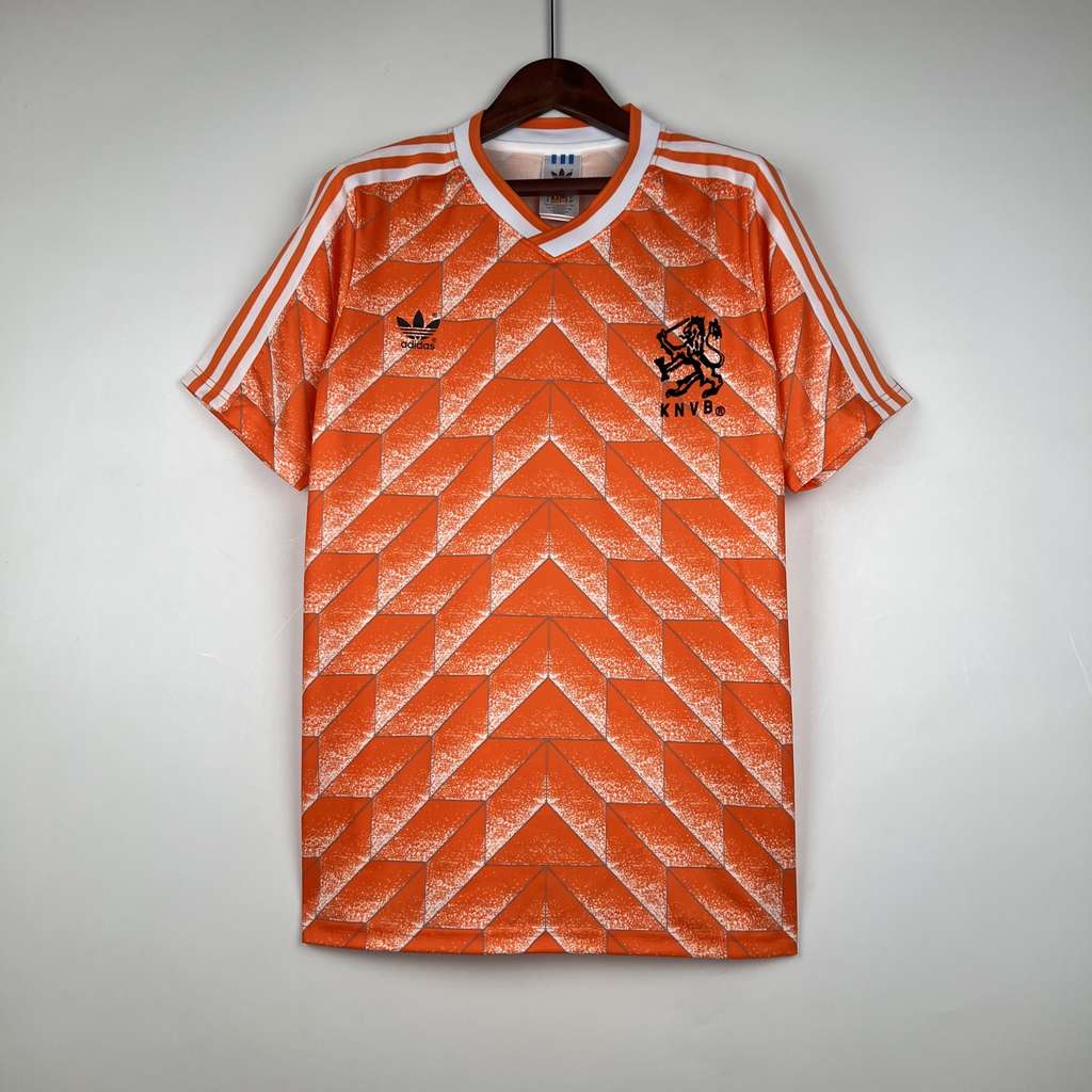1988 Holland Netherlands Home Retro Short S-XXL 88 荷兰 主场 复古 短袖 S-XXL