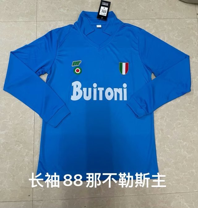 1988 Napoli Home Long Sleeve Retro 1988 那不勒斯 主场 长袖 复古