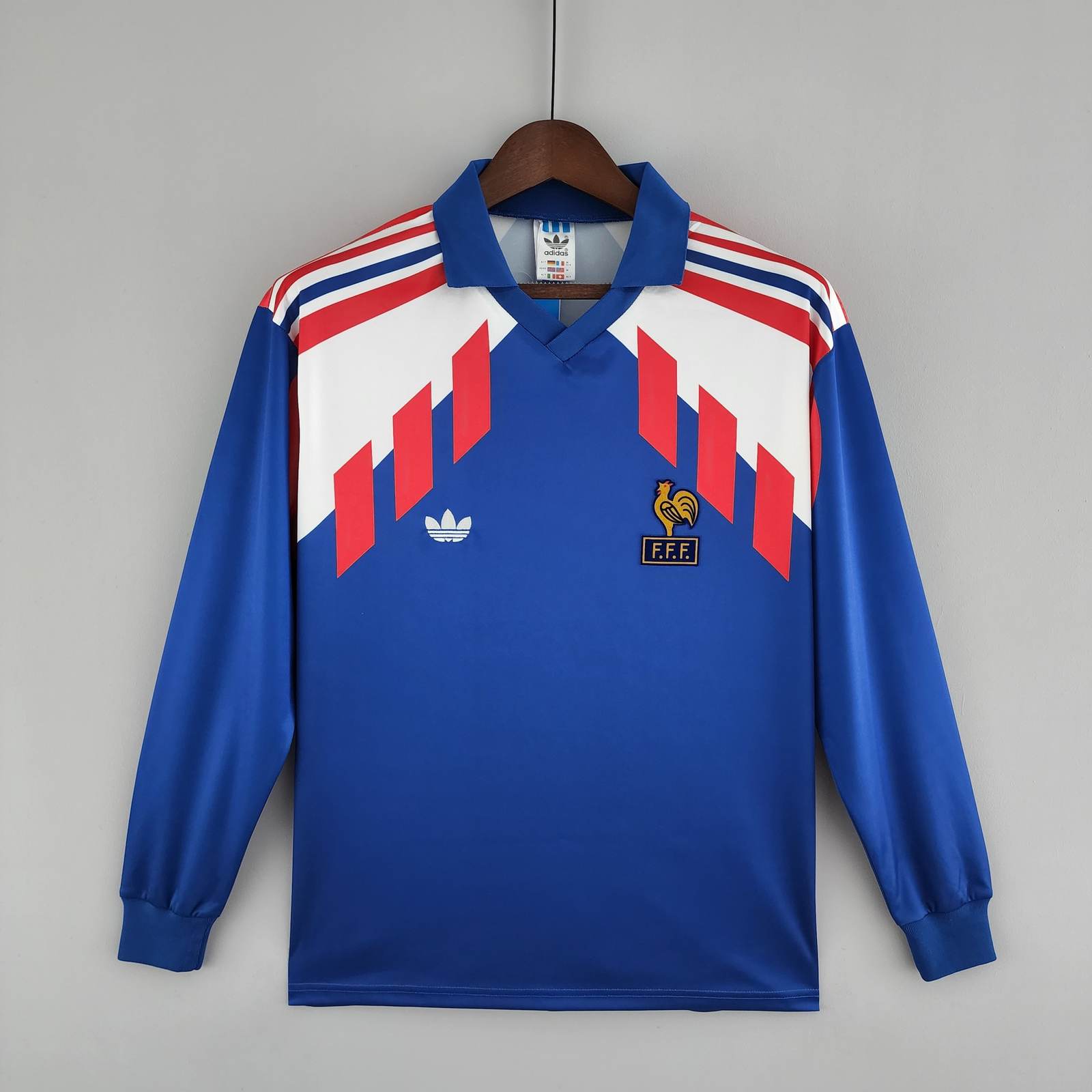 1988-1990 France Home Long Sleeve Vintage 1988-1990 法国 主场 长袖 复古