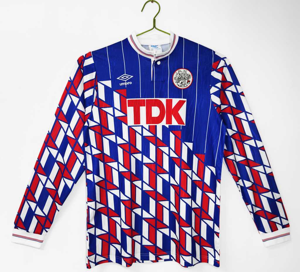 1989 90 Ajax away retro Long sleeves 1989 90 阿贾克斯 客场 长袖