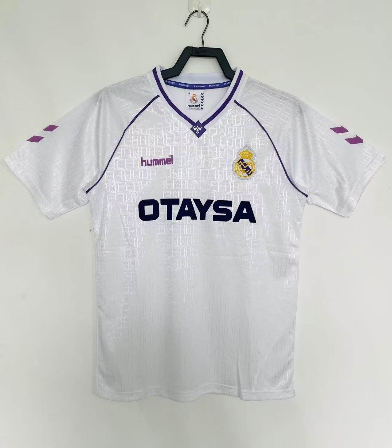 1990 92 Real Madrid home retro 1990 92 皇马 主场 复古
