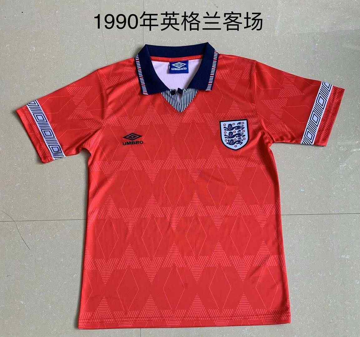 1990 England away retro 英格兰 客场 复古