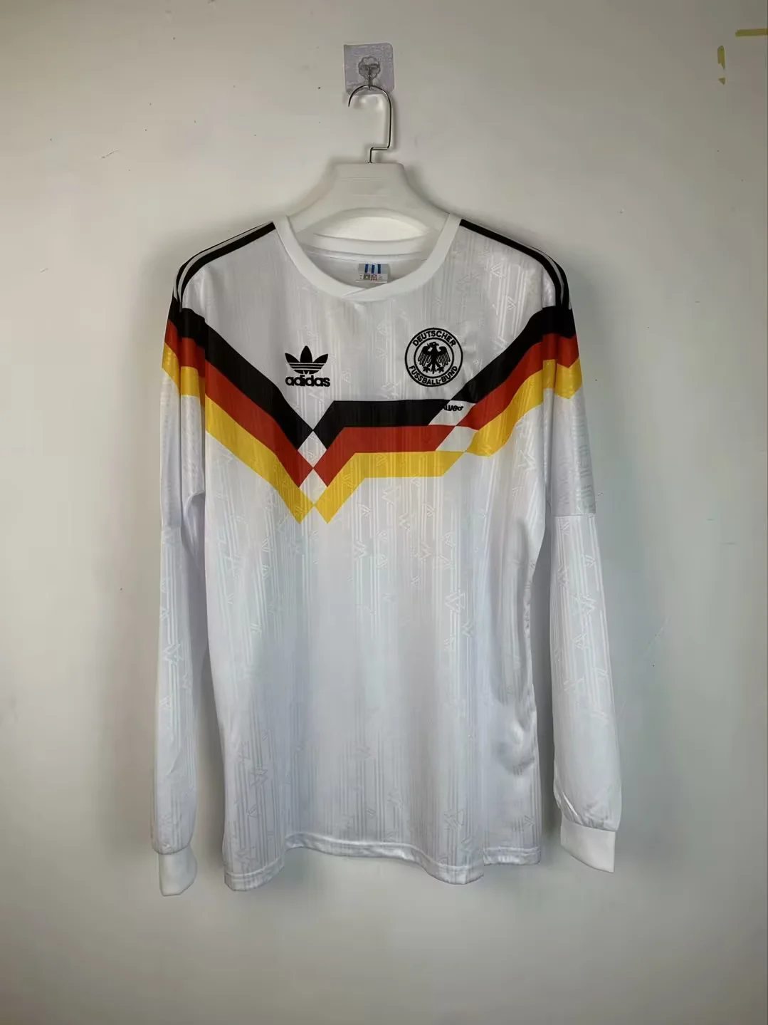 1990 Germany home long sleeves Retro size S-2XL 1990 德国 主场 长袖