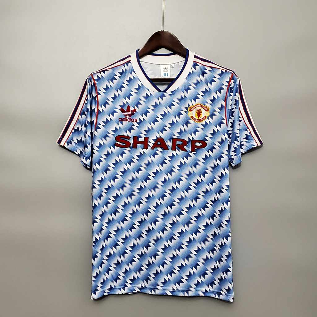 1990-1992 Man united away retro shirt S-XXL 1990-1992 曼联 客场 复古衬衫 S-XXL