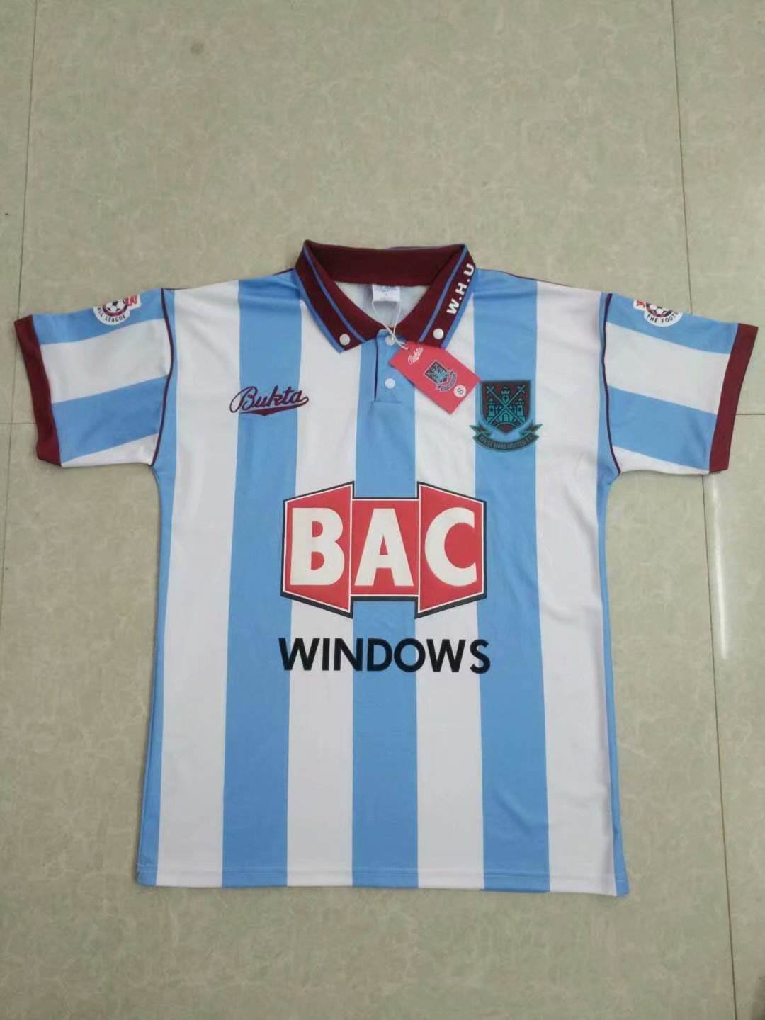 1991 92 West Ham United away retro 西汉姆联 客场 复古