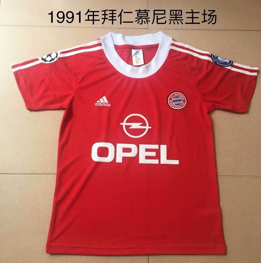 1991 Bayern home retro Thai version 1991 拜仁 主场 复古泰版
