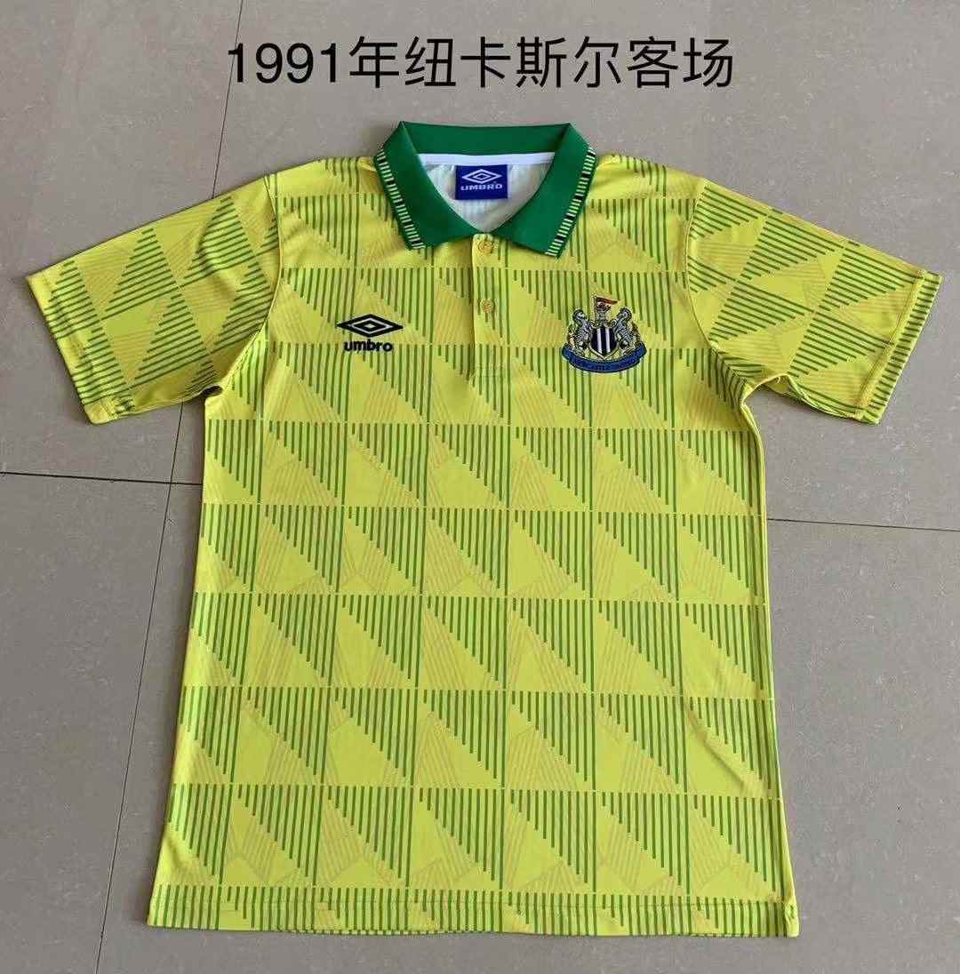 1991 Newcastle United away retro 1991 纽卡斯尔 客场 复古