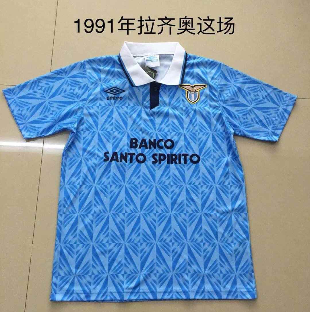 1991 lazio retro s-2xl 1991 拉齐奥 主场 复古 S-2XL
