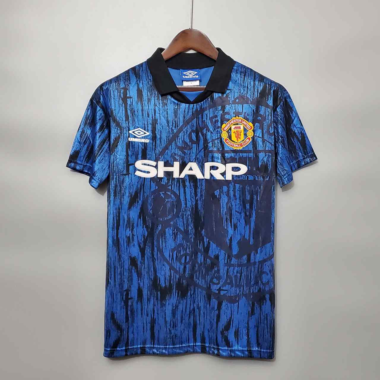 1992 1993 Man united Blue Retro 1992 1993 曼联 客场 复古