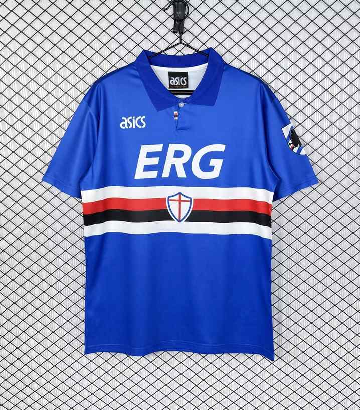 1993 94 Sampdoria home retro 1993 94 桑普多利亚 主场 复古