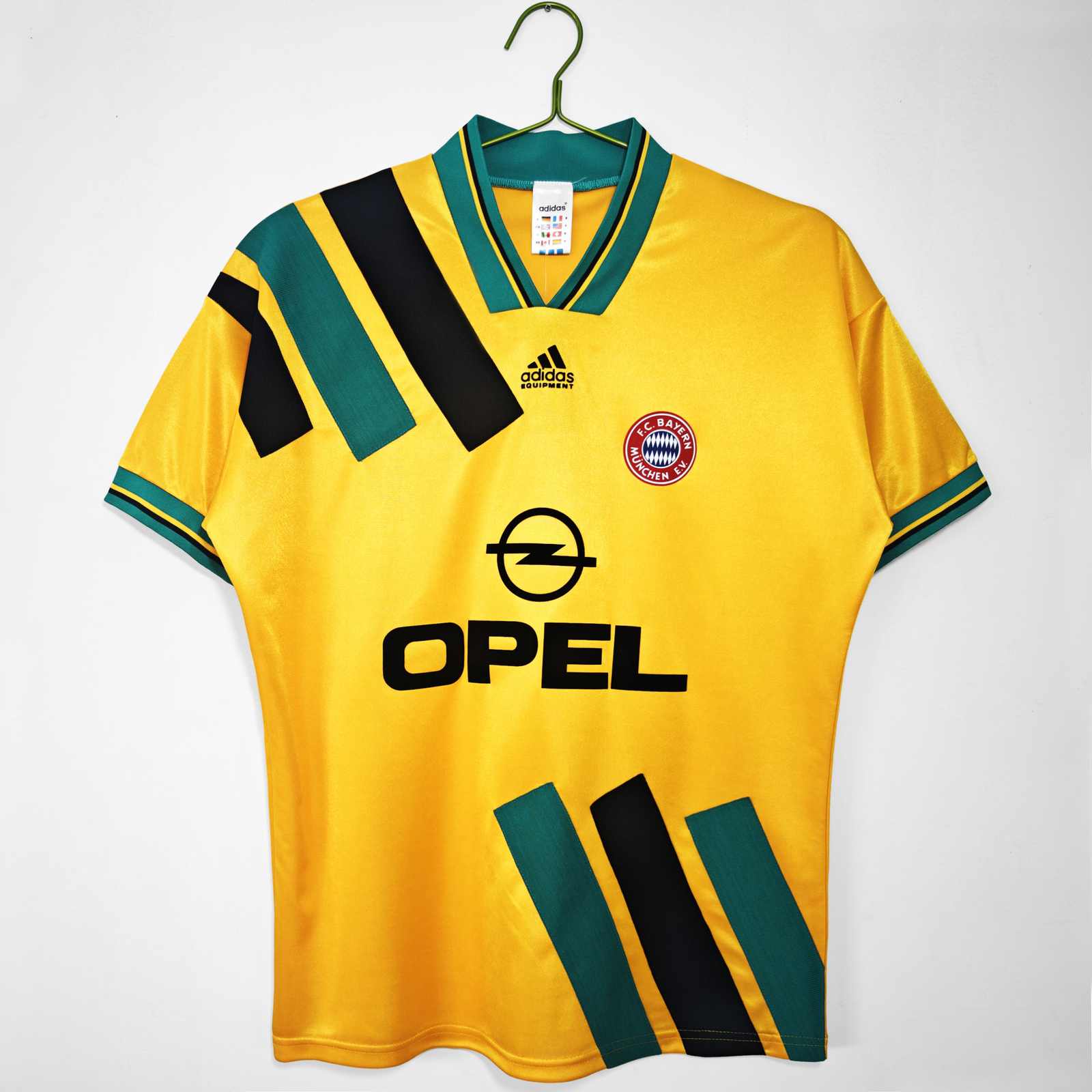 1993 95 Bayern away yellow retro S-2XL 1993 95 拜仁 客场 复古