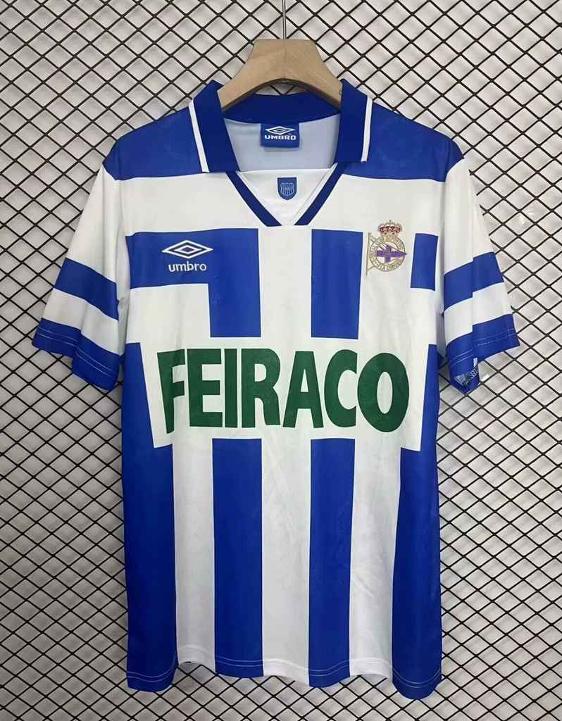 1994 95 Deportivo La Coruna home retro S-4XL 1994 95 拉科鲁尼亚 主场 复古 S-4XL