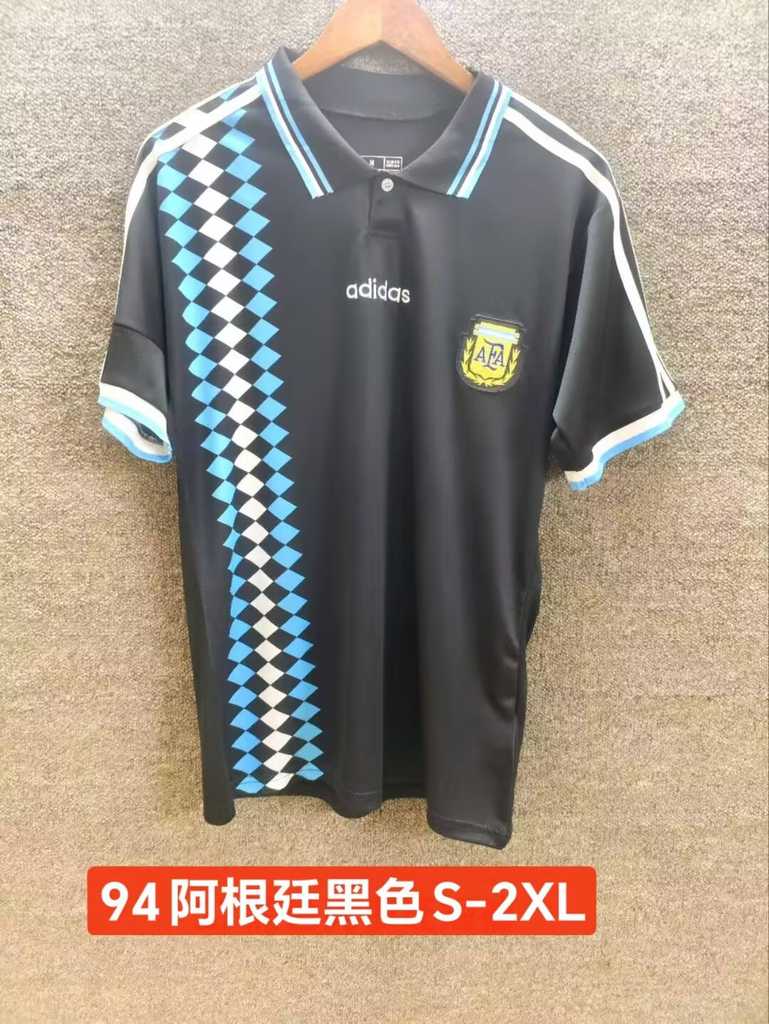 1994 Argentina Black Retro 1994 阿根廷 黑色 复古