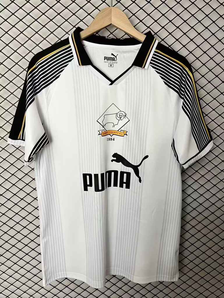 1995 96 Derby County Home Retro S-4XL 1995 96 德比郡 主场 复古 S-4XL