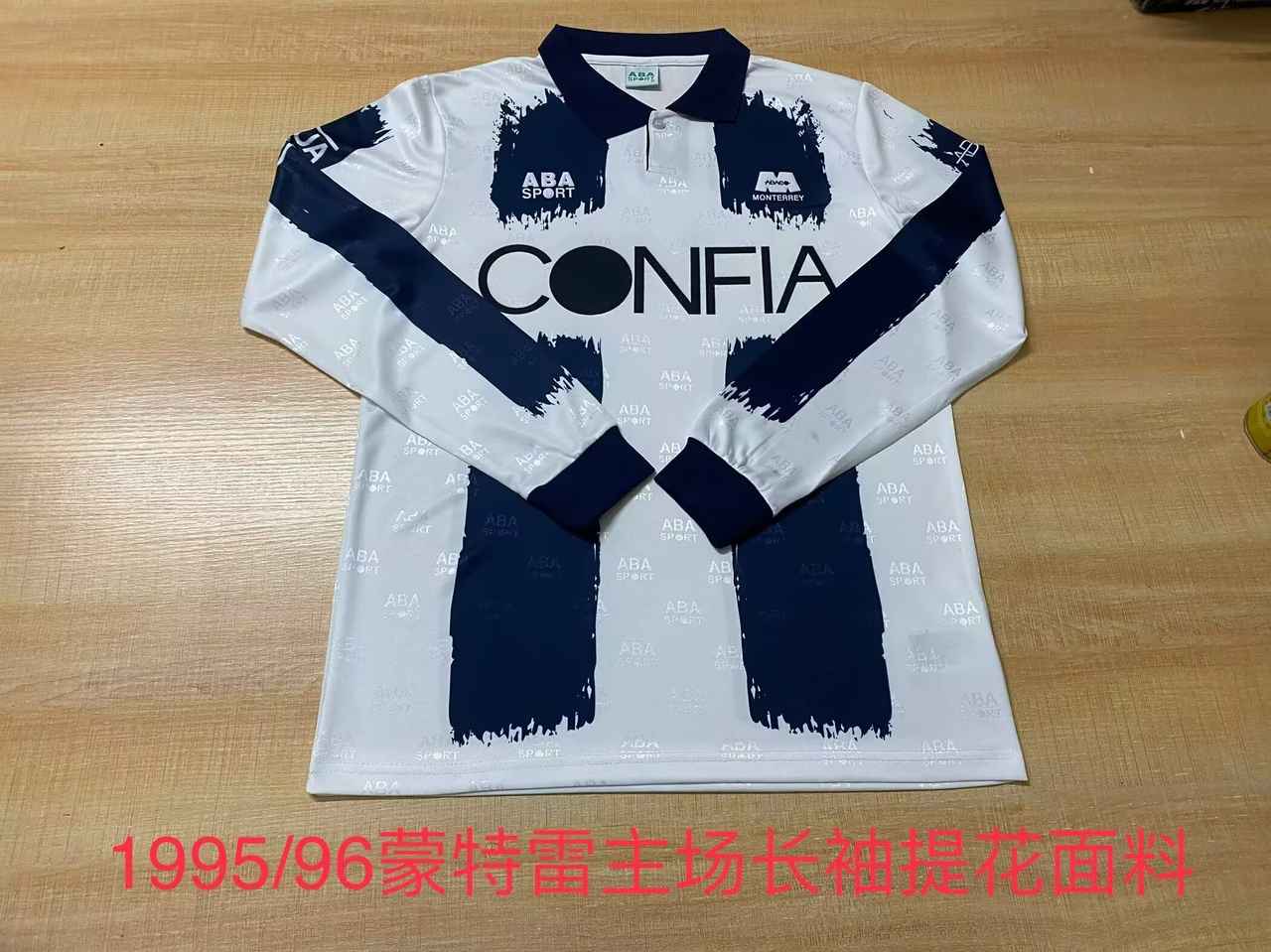 1995 96 Monterrey home long sleeve retro S-2XL 1995 96 蒙特雷 主场 长袖 复古 S-2X
