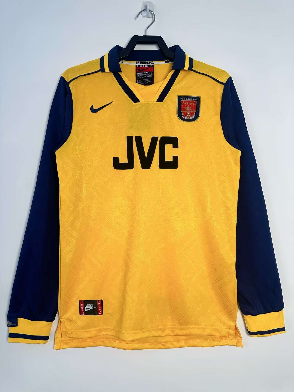 1996 97 Arsenal away long sleeved retro 1996 97 阿森纳 客场 长袖 复古