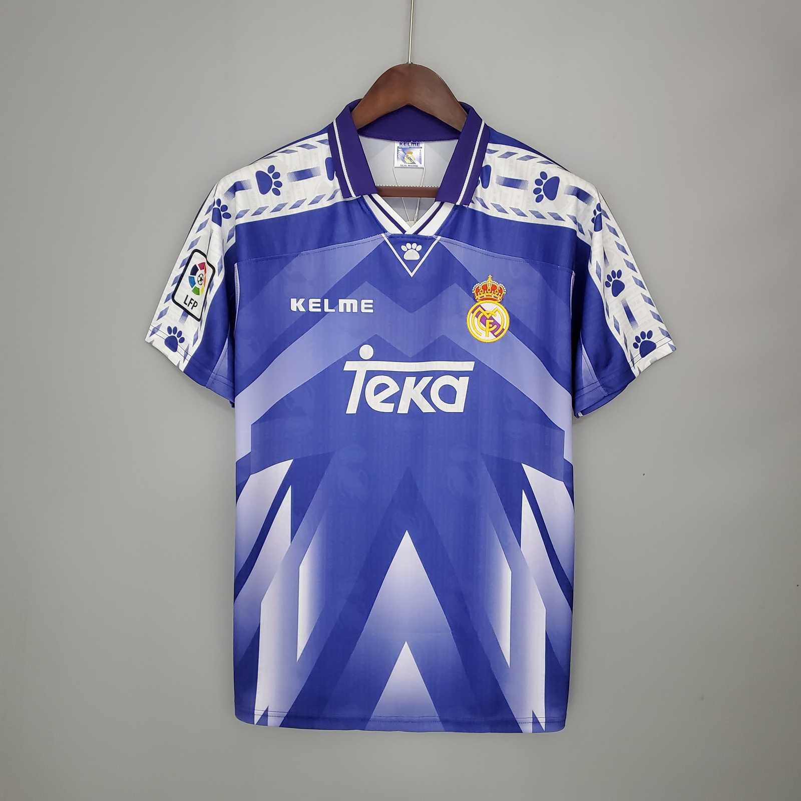 1996 97 Real Madrid away retro 1996 97 皇马 客场 复古 S-2XL