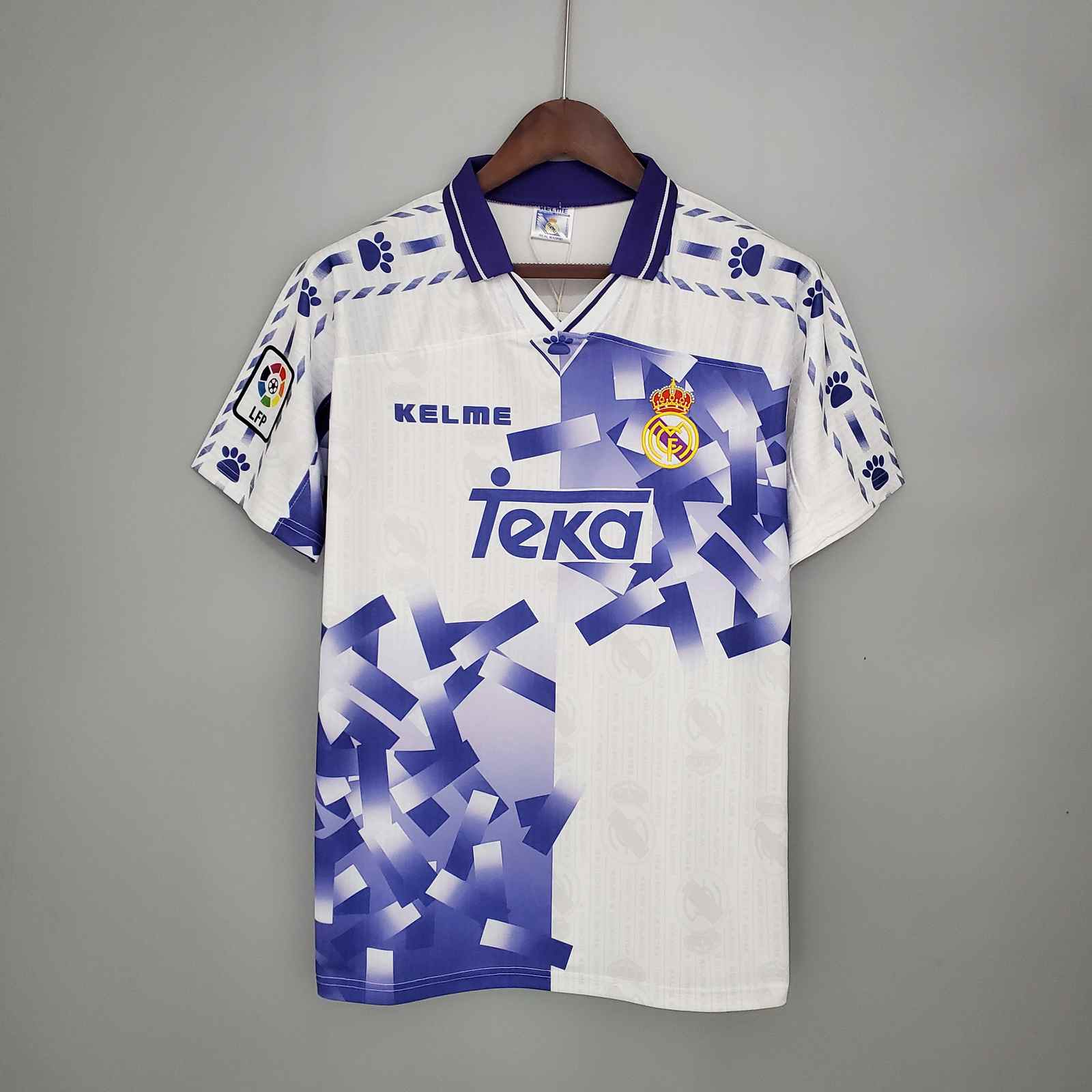 1996 97 Real Madrid third retro 1996 97 皇马 二客 复古 S-2XL