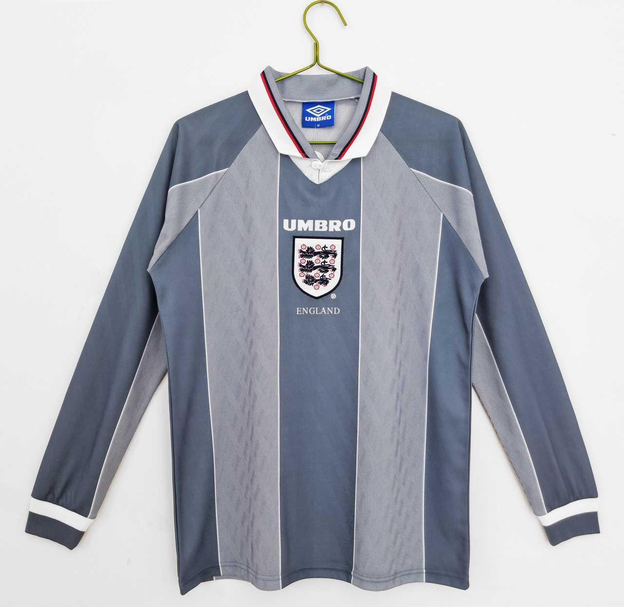 1996 England away lomg sleeve retro 1996 英格兰 客场 长袖