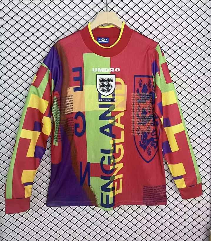 1996 England goalkeeper GK 1 SEAMAN Retro size S-2XL 1996 英格兰 守门员 长袖