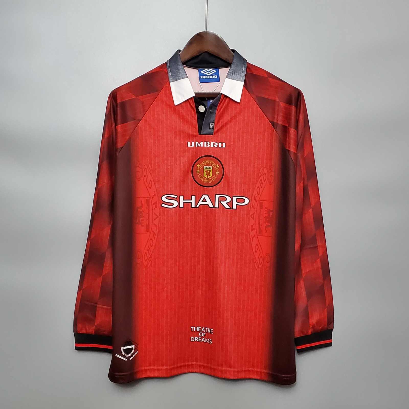 1996 Man united home Retro Long Sleeve S-XXL 1996 曼联 主场 长袖 复古