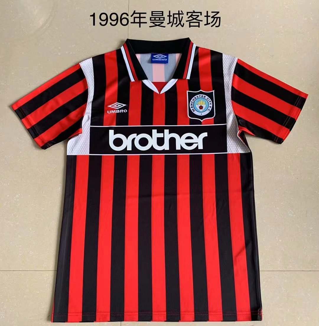 1996 Manchester city retro 1996 曼城 客场 复古