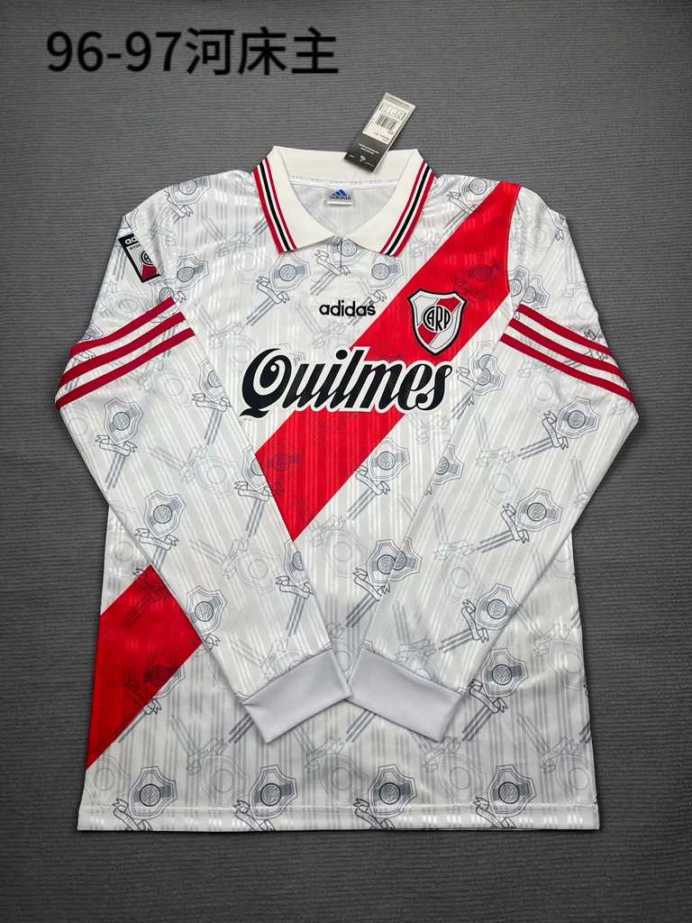 1996 River plate home long sleeves Retro S-XXL 1996 河床 主场 长袖