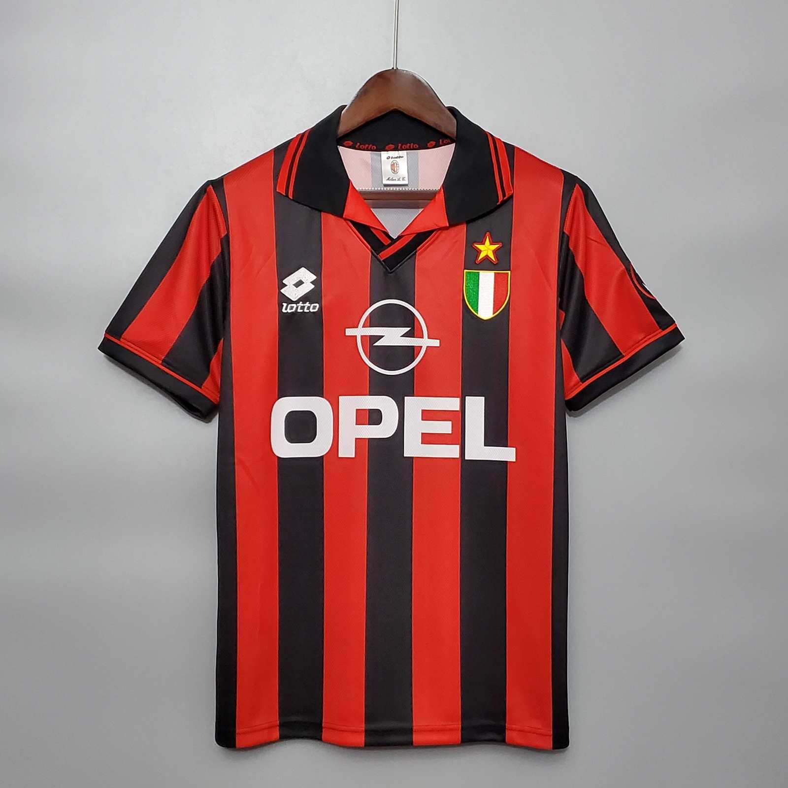 1996-1997 AC Milan Home Retro Shirt 1996 AC米兰 主场 复古 衬衫