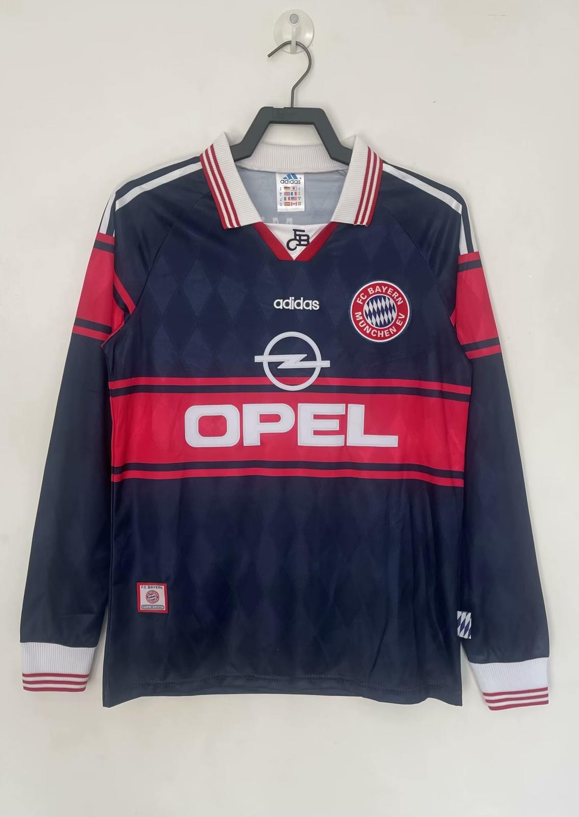 1997 99 Bayern home long sleeve retro 1997 99 拜仁 主场 长袖 复古