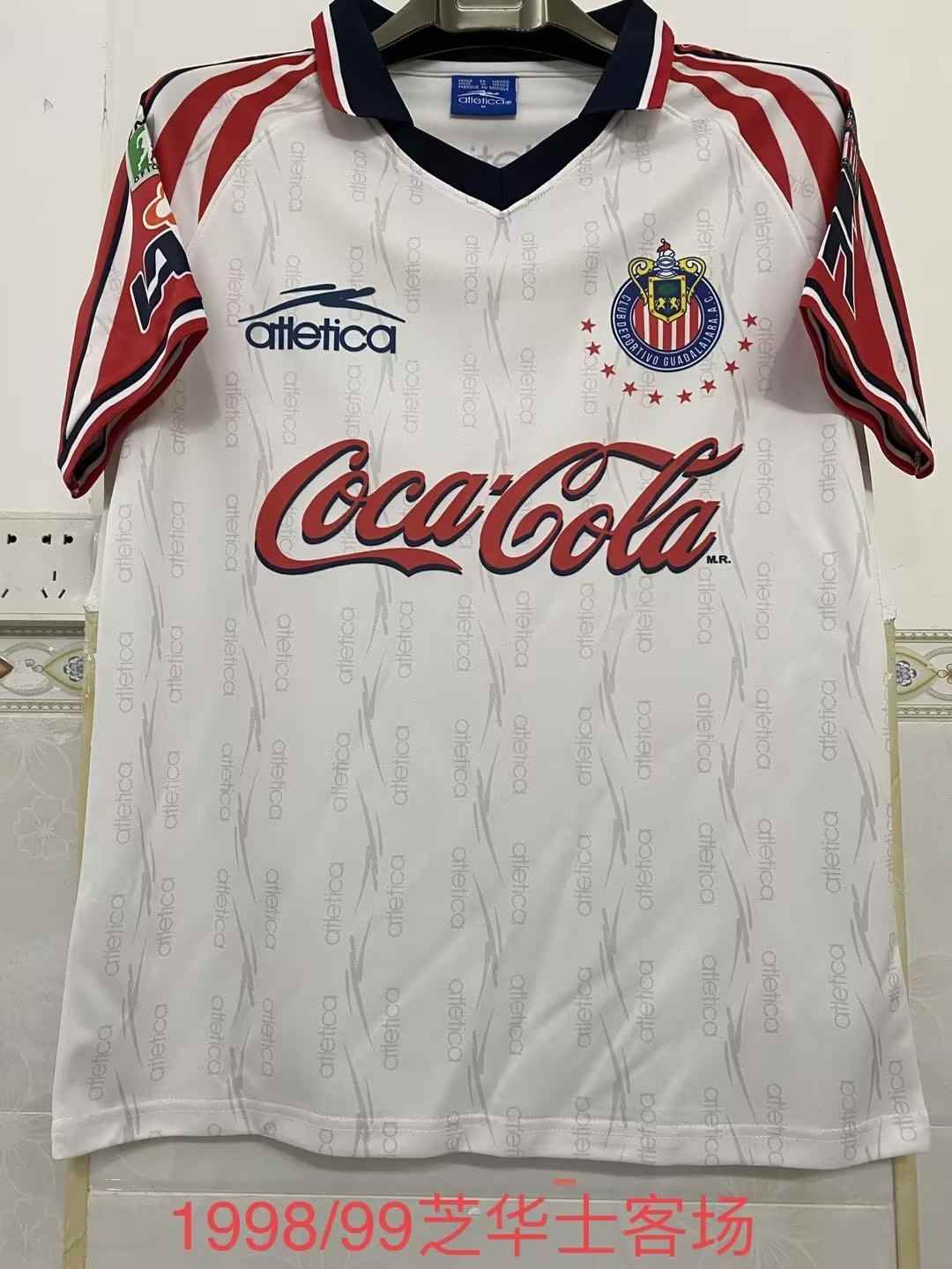 1998 99 Chivas away retro 1998 99 芝华士 客场 复古 S-2XL