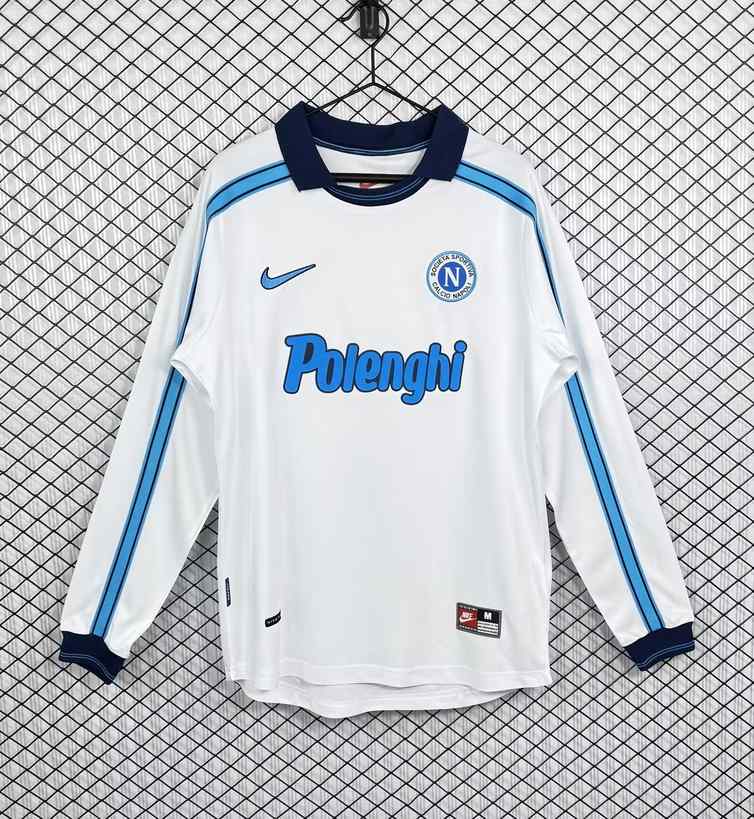 1998 99 Napoli away retro Long sleeves 1998 99 那不勒斯 客场 长袖